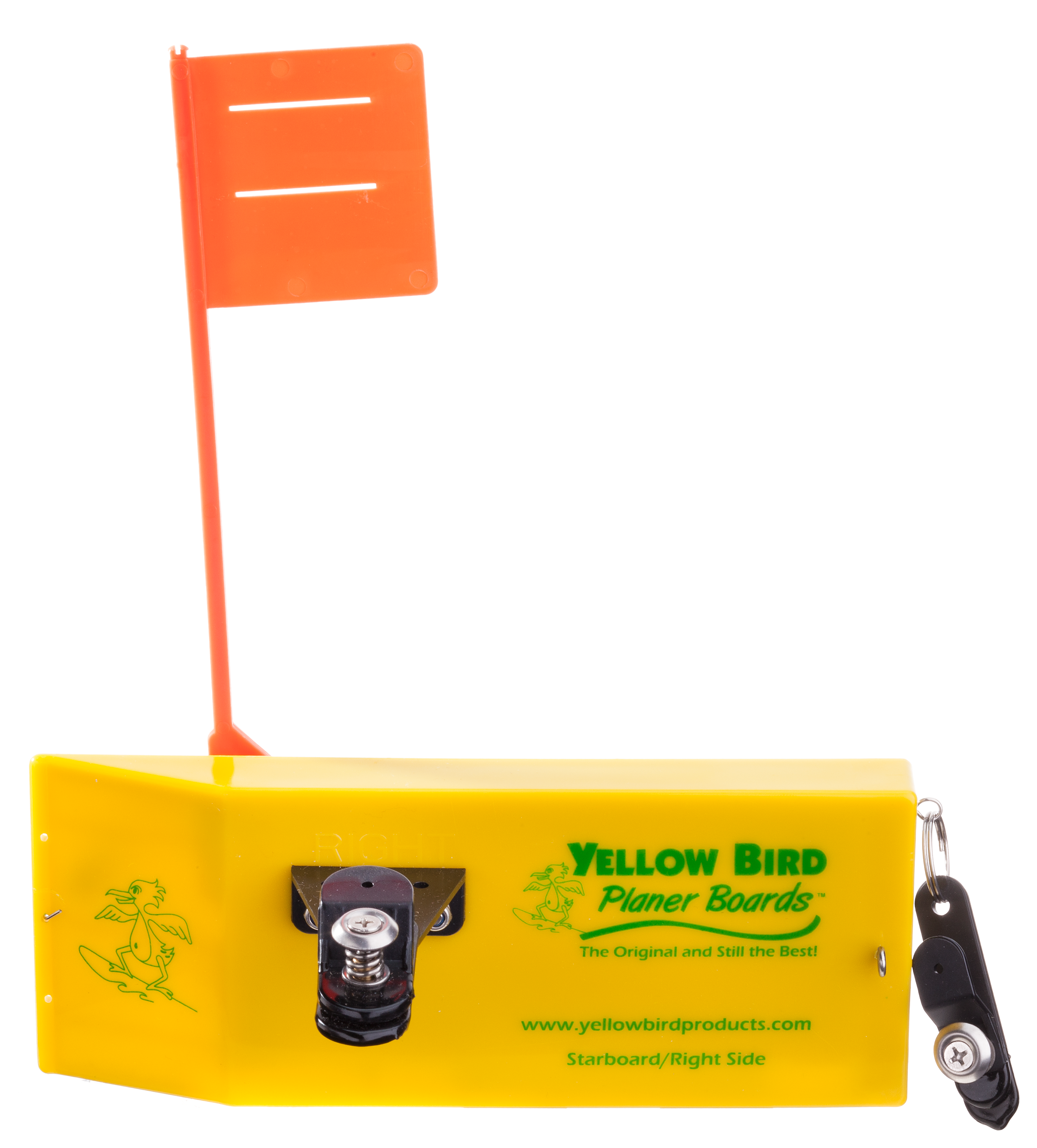 Yellow Bird Planer Board with Medium Tattle Flag Cabela's